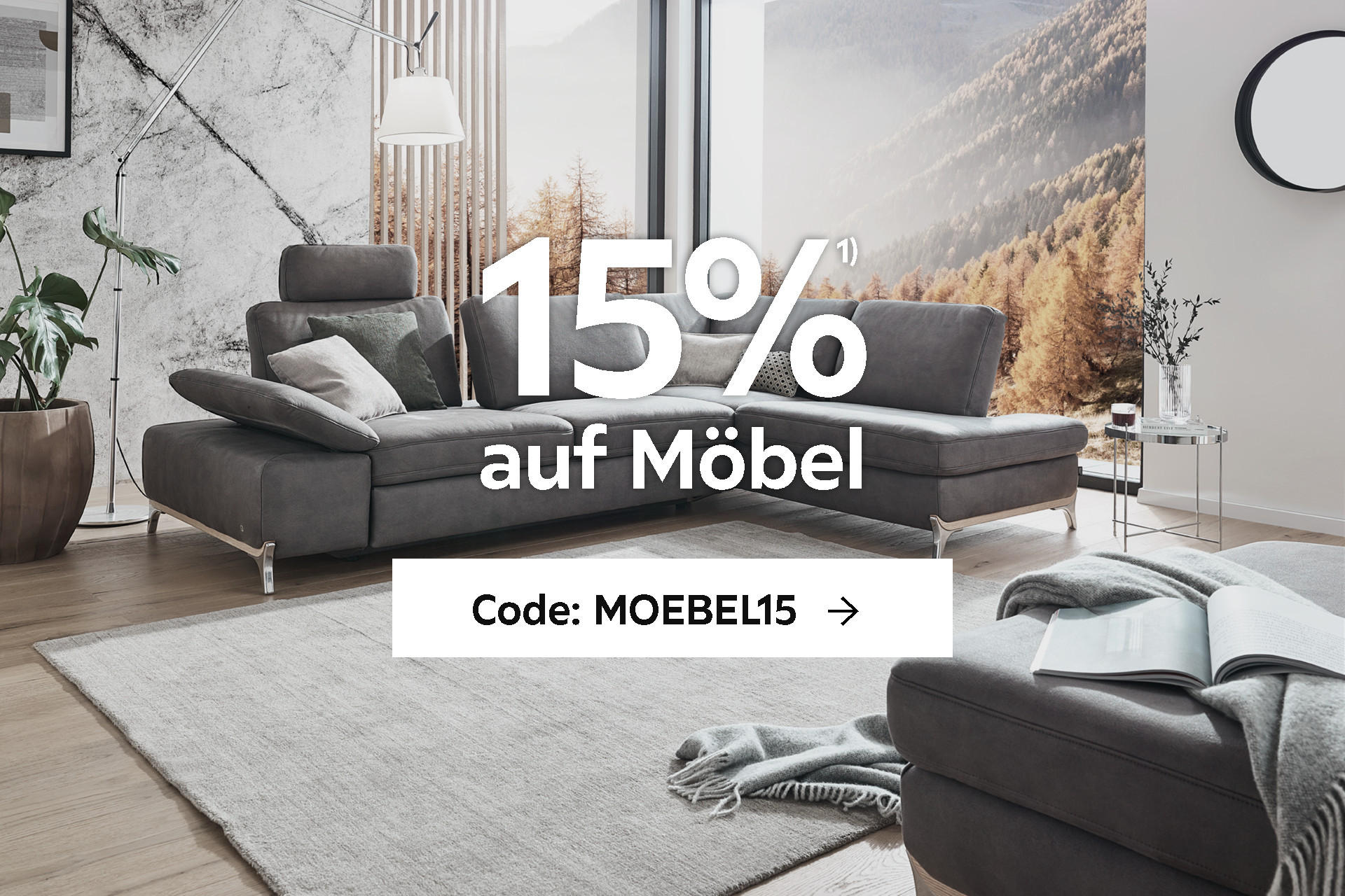 Beispiel für ein 15% auf Möbel Gutscheincode