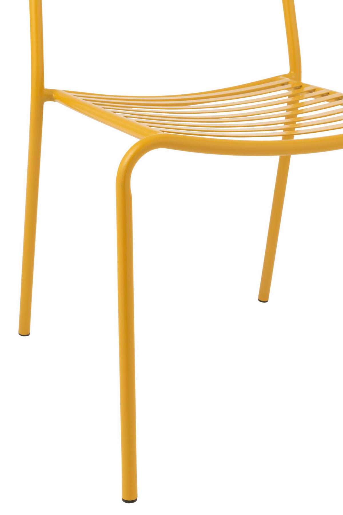 GARTENSTUHL GESTREIFT - Gelb, Metall (56/81/50cm) - J-Line