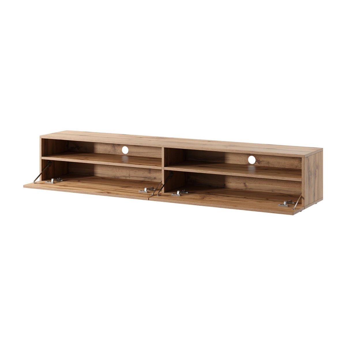 TV-LOWBOARD Rednaw Holzoptik Eiche 180 cm - Eichefarben/Eiche Wotan, Holzwerkstoff (180/30/31cm) - Selsey