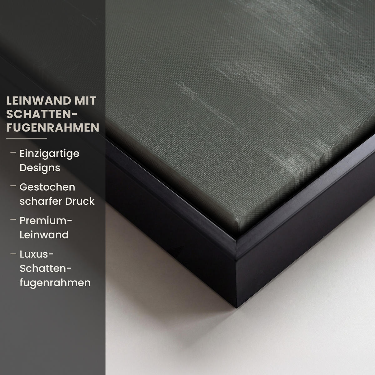 LEINWAND Bilder mit Rahmen - Wabi sabi - Beige - Pflanze - 50x50 - Sandfarben, Textil (50/50cm) - MuchoWow