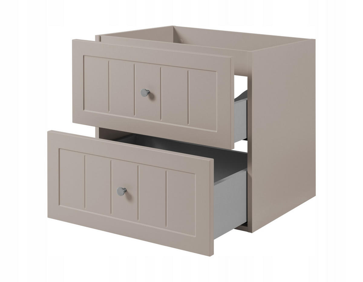 WASCHBECKUNTERSCHRANK GUSTO 120 cm mit Arbeitsplatte Farbe: Eiche Craft Kaschmir - Kaschmir/Eichefarben, Holzwerkstoff (120/58/46cm) - Rodan