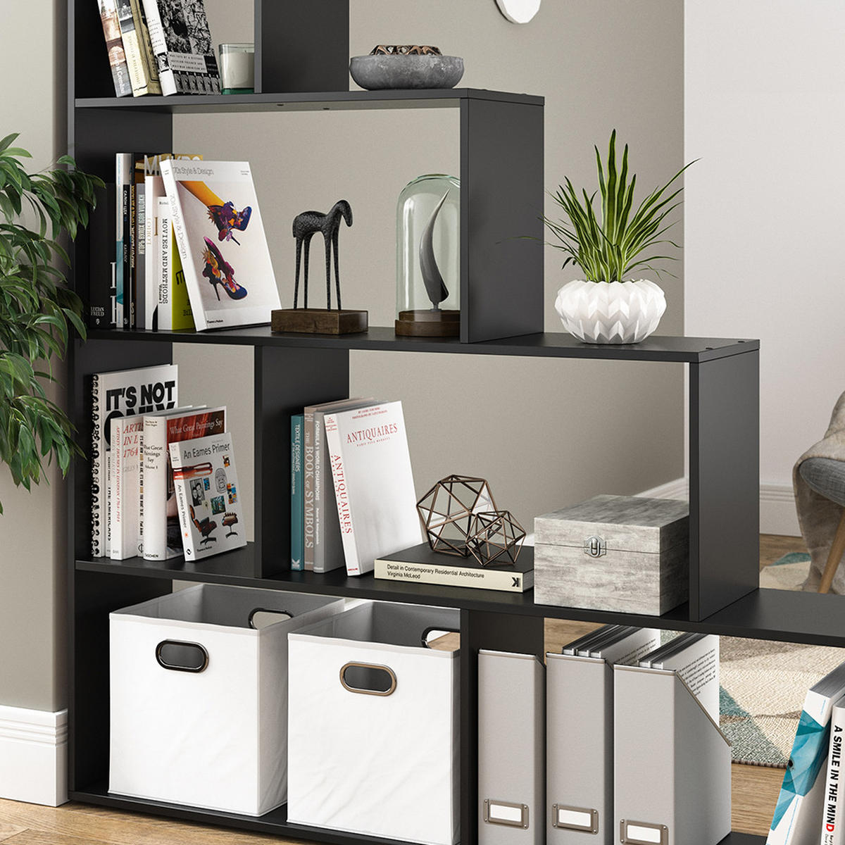 Schwarz, Holzwerkstoff (163/155/29cm) - Vicco