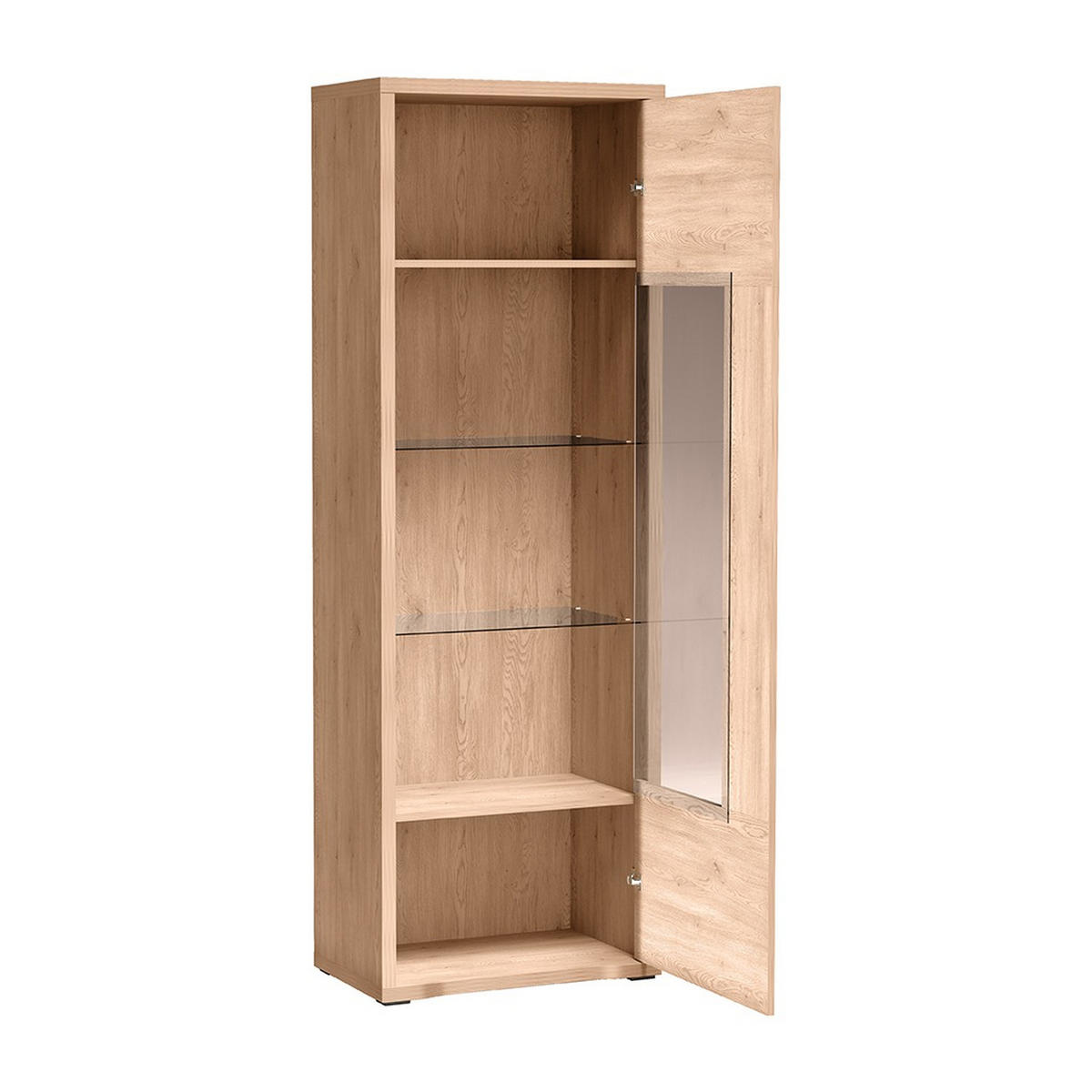 VITRINE Grande G-4 68 x 200 x 40,5 cm Eiche Cremona - Beige, Holzwerkstoff (68/200/40.5cm) - Koseto