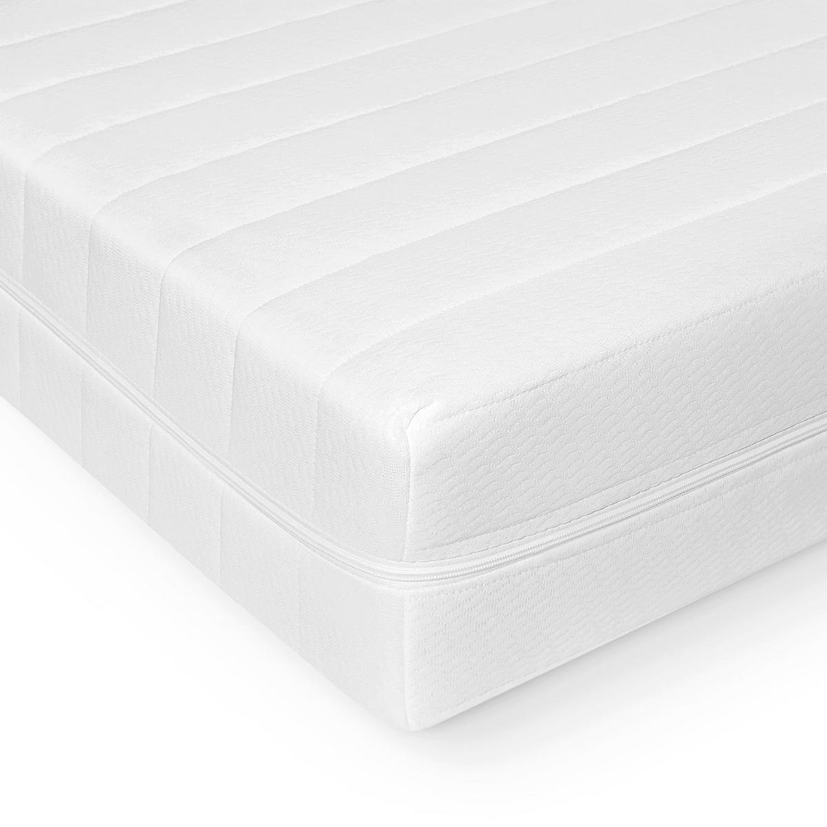 MATRATZE 70x200 H2H3 Wendematratze, 7-Zonen Kaltschaummatratze mit waschbarem Bezug - Weiß, Textil (70/200cm) - Mister Sandman