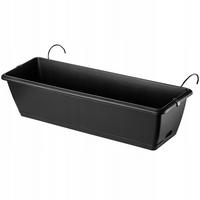 BALKONKASTEN mit Griffen, 60 cm, Anthrazit - Anthrazit, Kunststoff (19/59cm) - KADAX