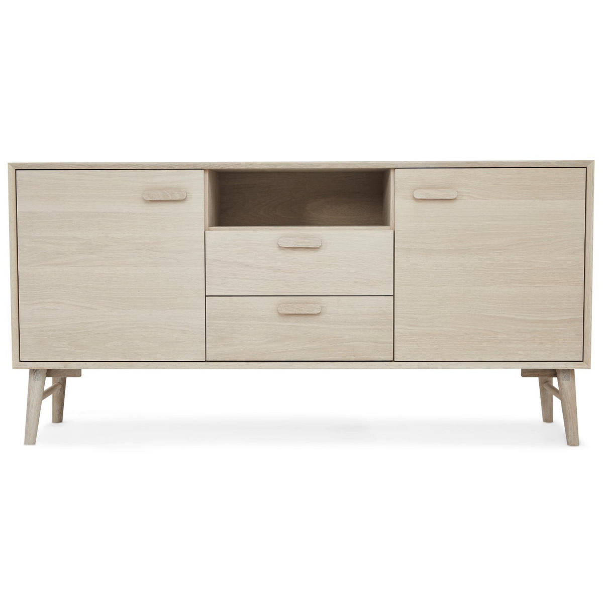 SIDEBOARD Eiche massiv - Eichefarben, Holz/Holzwerkstoff (160/79/42cm) - Furnhouse