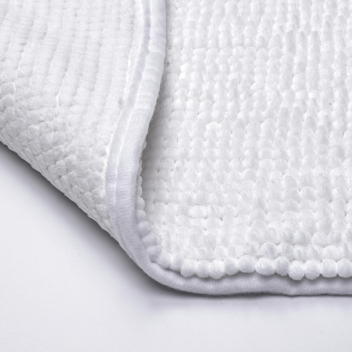 BADEMATTE Zac Weiß 80/50 cm Textilien - Weiß, Textil (50/80cm) - Mondex