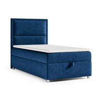BOXBETT mit Bettkasten Trinity K-11 SINGLE Bonellfederkern inkl. Topper - Blau, Holz/Holzwerkstoff (80/200cm) - Best For Home