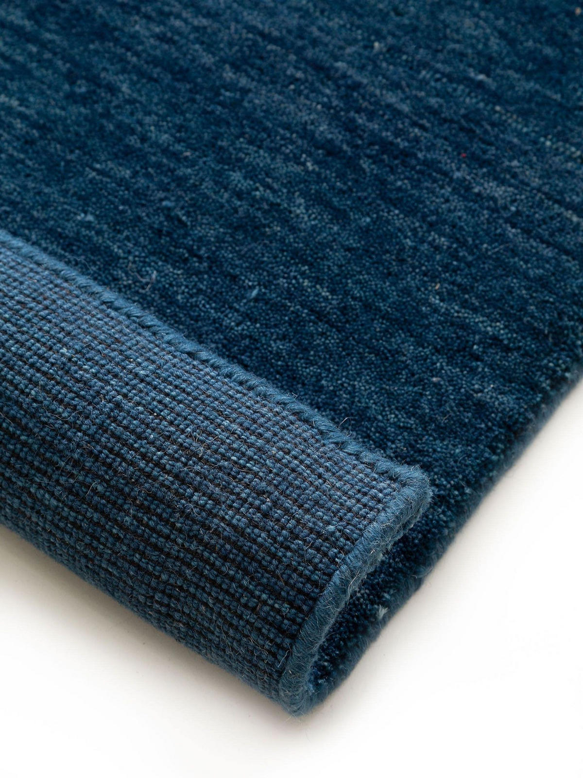 TEPPICH Wollteppich Jamal Blau - Blau, Textil (200/1cm) - KUNSTLOFT