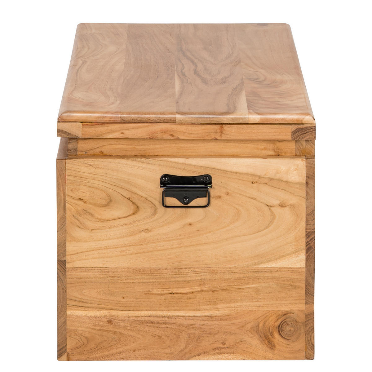 MASSIVER TRUHENTISCH - Akazie Hell - Hellbraun/Akaziefarben, Holz (40/80/40cm) - home24