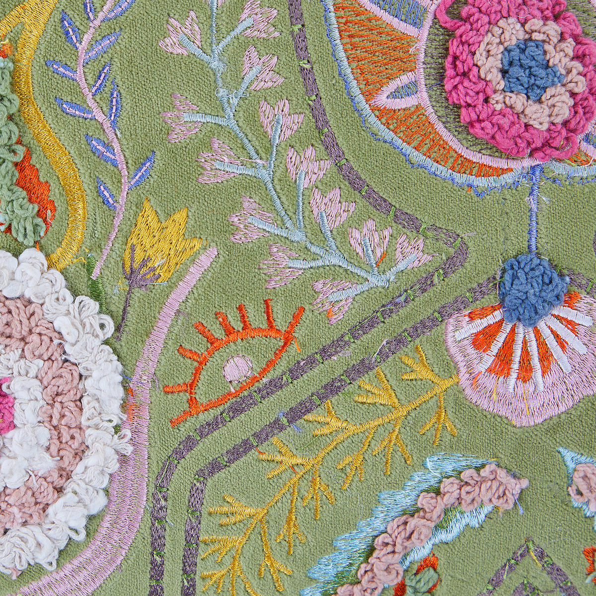 KISSEN Bohemian Floral 50x30 cm - Grün, Textil (50/30cm) - Butlers