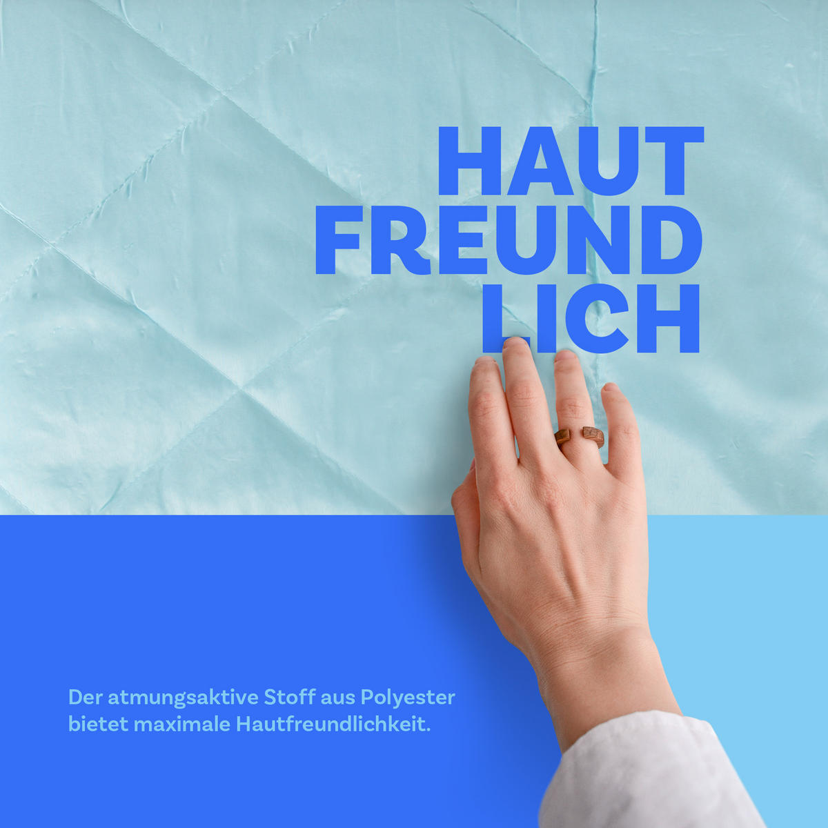 BETTDECKE leichte Sommerbettdecke - Helblau - 200 x 200 cm - ohne Bezug nutzbar - Hellblau, Textil (200/200cm) - Bestlivings