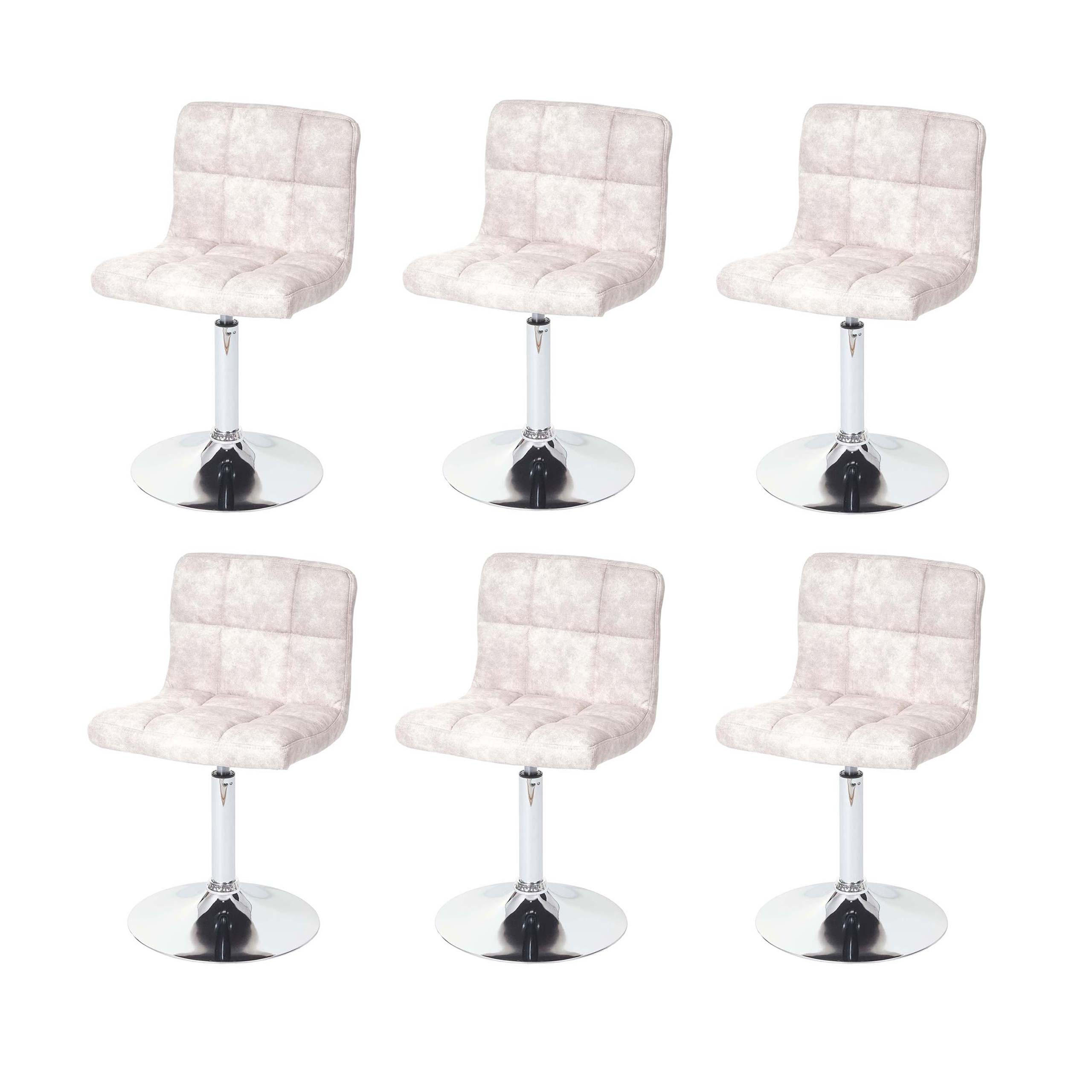 ESSZIMMERSTUHL Hellgrau 6er-Set - Hellgrau, Textil (45/78/48cm) - MCW