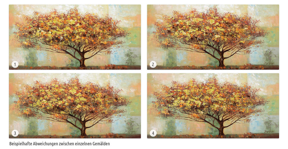 ÖLGEMÄLDE 120/60 cm - Braun, Holz/Textil (1.6/60cm) - KUNSTLOFT