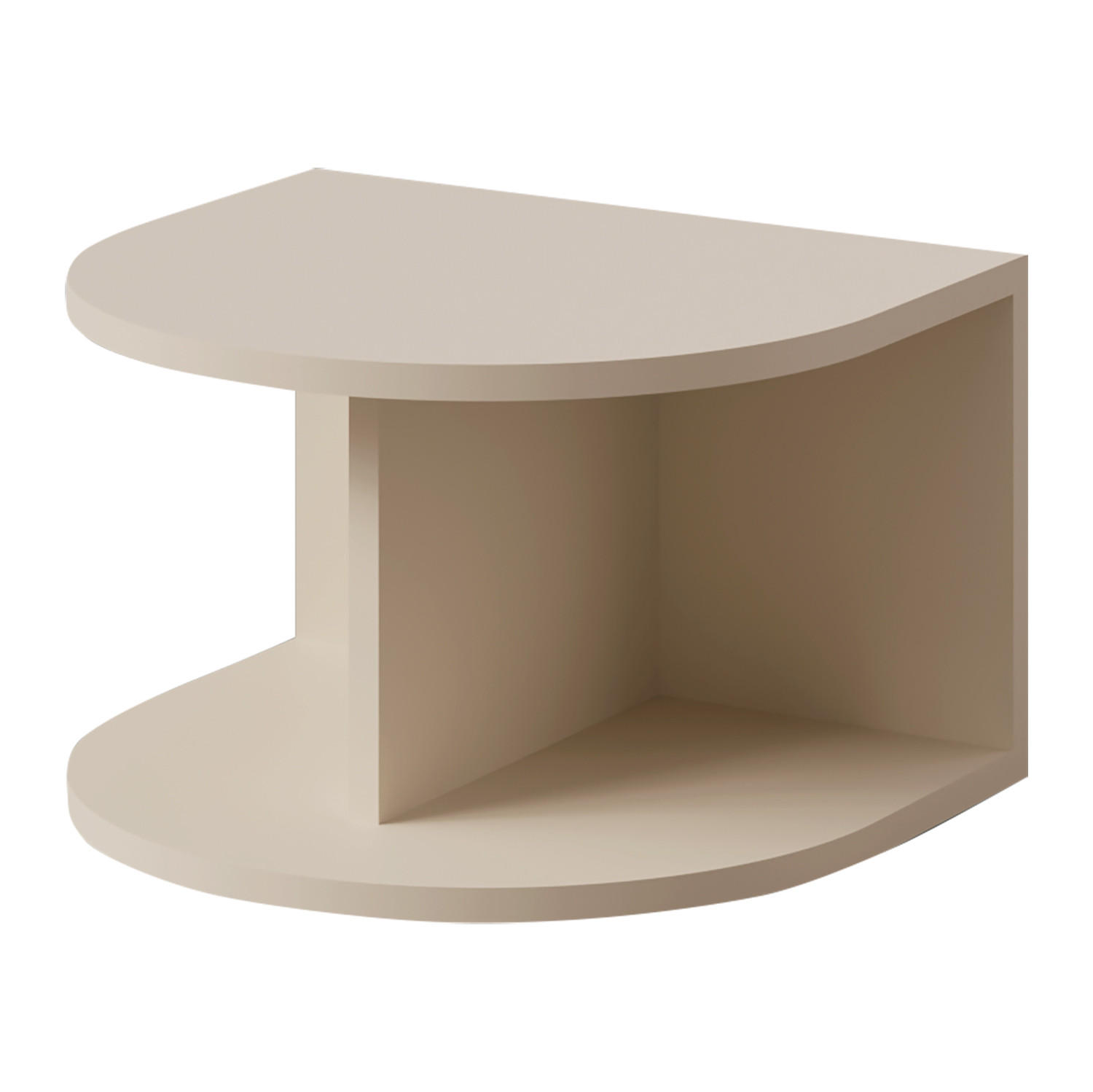 NACHTTISCH Lena mit offenem Ablagefach, 40 cm, für Kinder und Jugendliche, Macadamia - Eichefarben/Beige, Holzwerkstoff (40/25/35cm) - Beautysofa