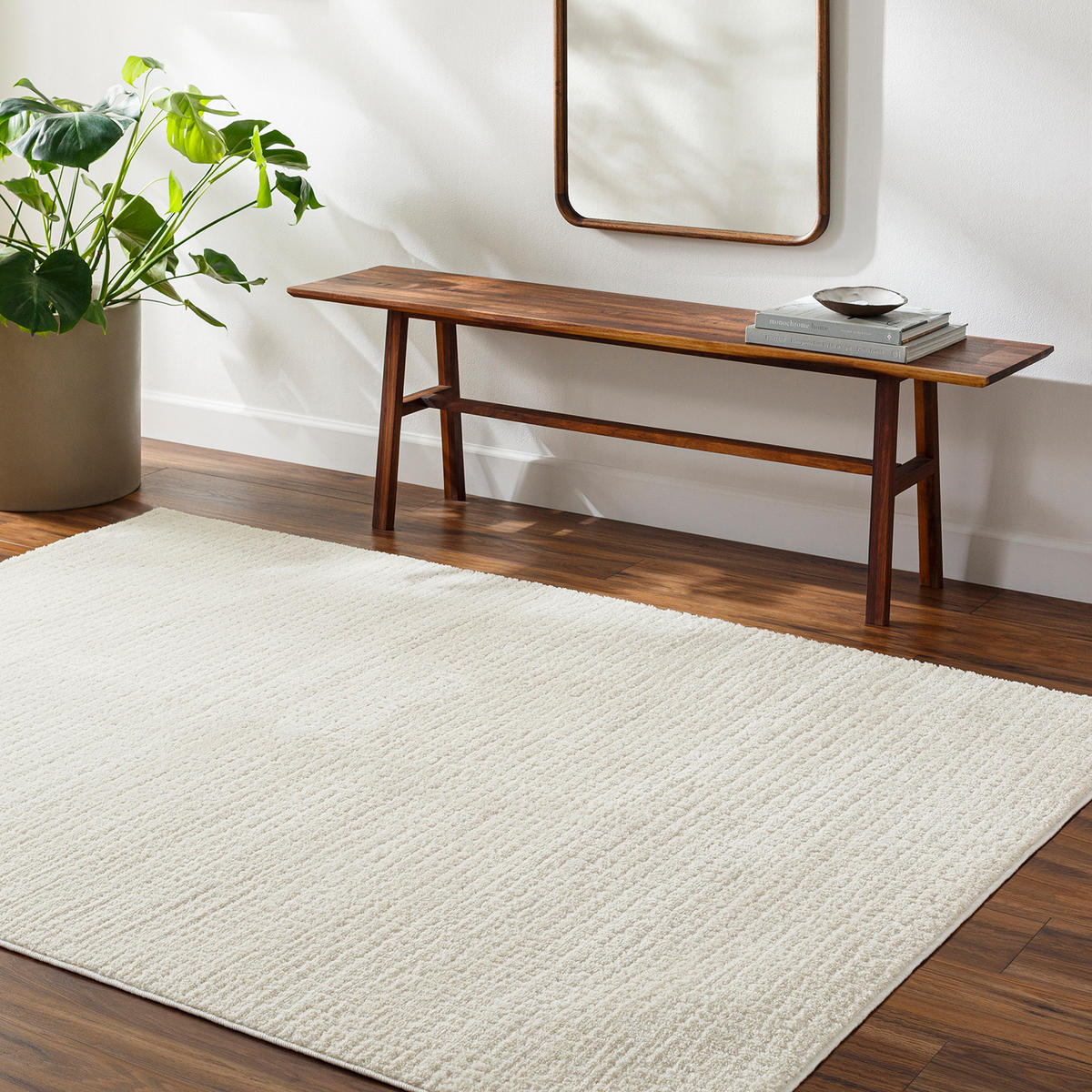 KURZFLORTEPPICH 160/213 cm Weiß - Weiß, Naturmaterialien/Textil (160/213cm) - LIVABLISS