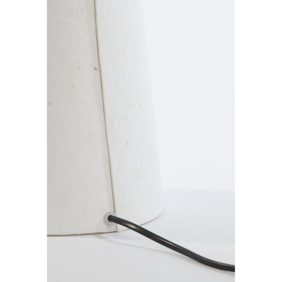 TISCHLAMPE Raeni Weiß Ø20/57,5 cm - Weiß, Textil (20/20/57.5cm) - Light & Living