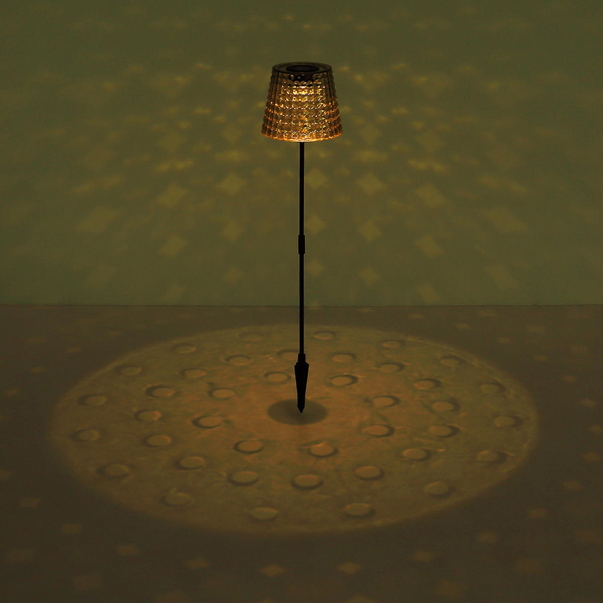 LED AUSSENLEUCHTE Kunststoff Schwarz - Schwarz, Kunststoff (12.5/12.5/60cm) - Globo Lighting