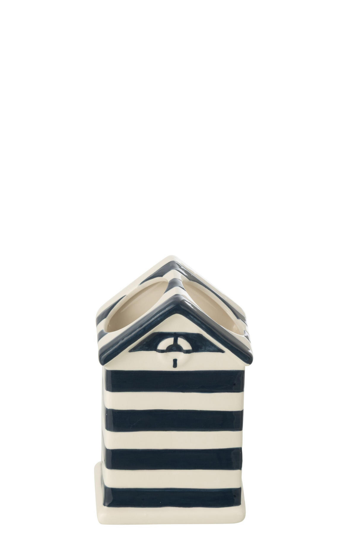 BLUMENTOPF BEACH HOUSE (2ER SET) - Blau, Keramik (8/15.5cm) - J-Line