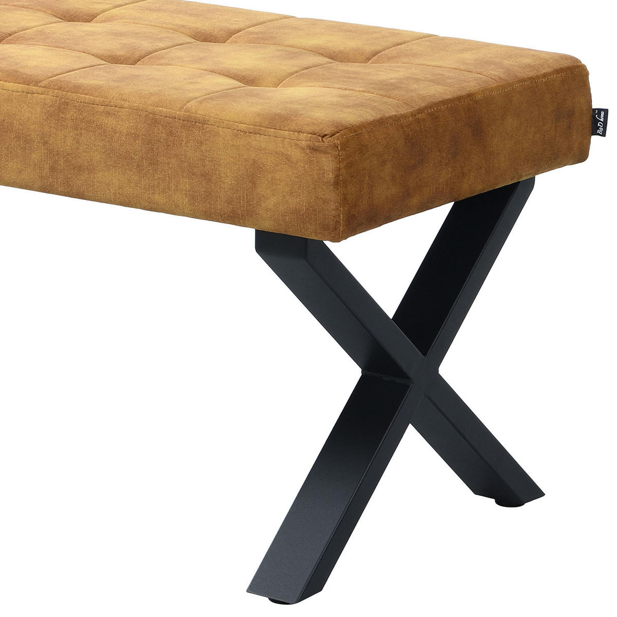 SITZBANK DOLCE - Gelb, Metall (140/48/48cm) - B&D Home