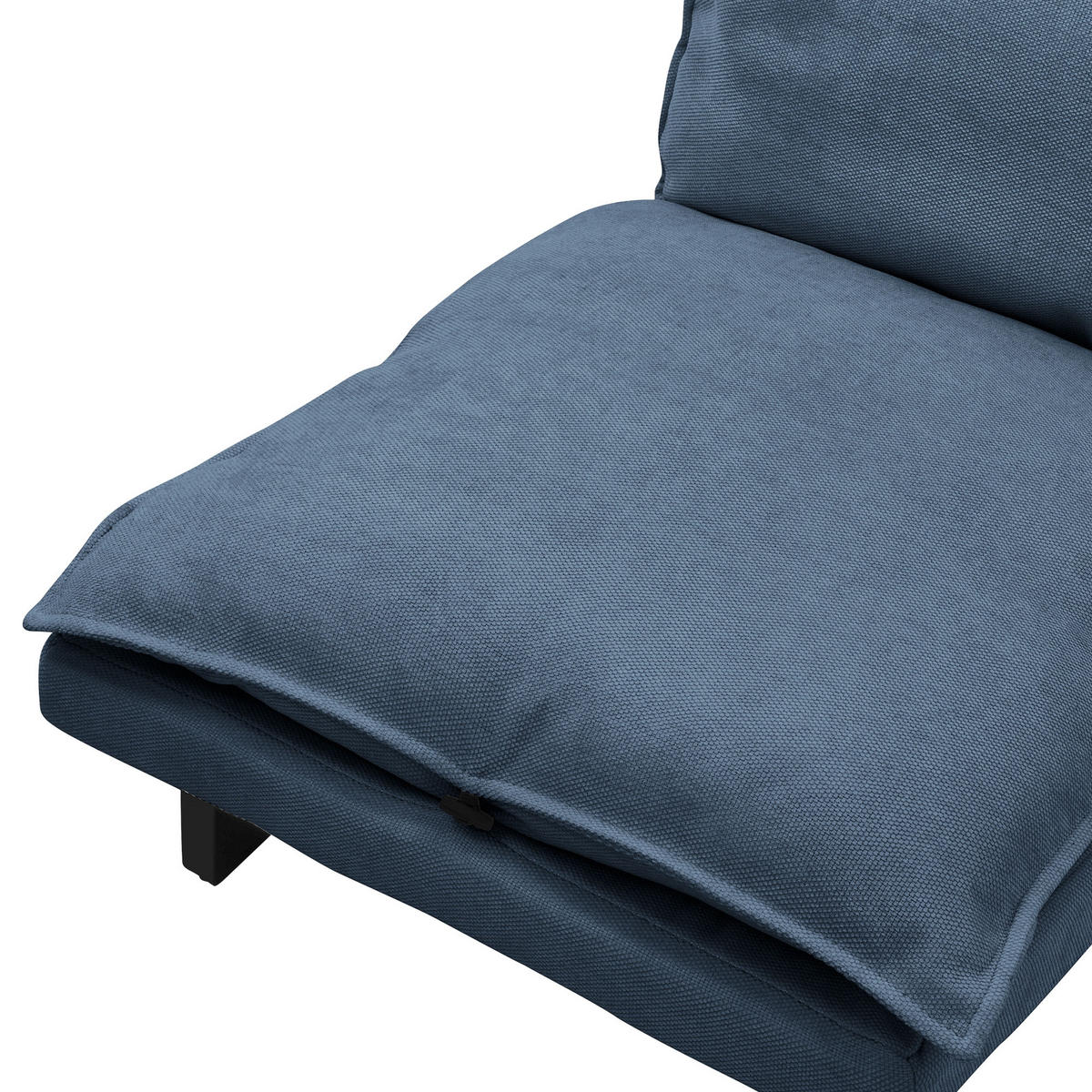 BODENSTUHL Blau - Blau/Schwarz, Textil/Metall (59/73.5/96cm) - ML-DESIGN