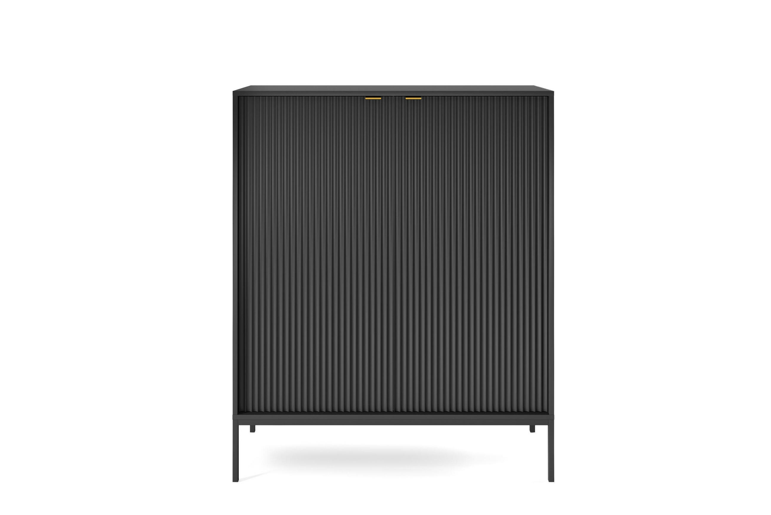 SIDEBOARD SCHWARZ - Schwarz, Holzwerkstoff (104/125/39cm) - FURNLUX