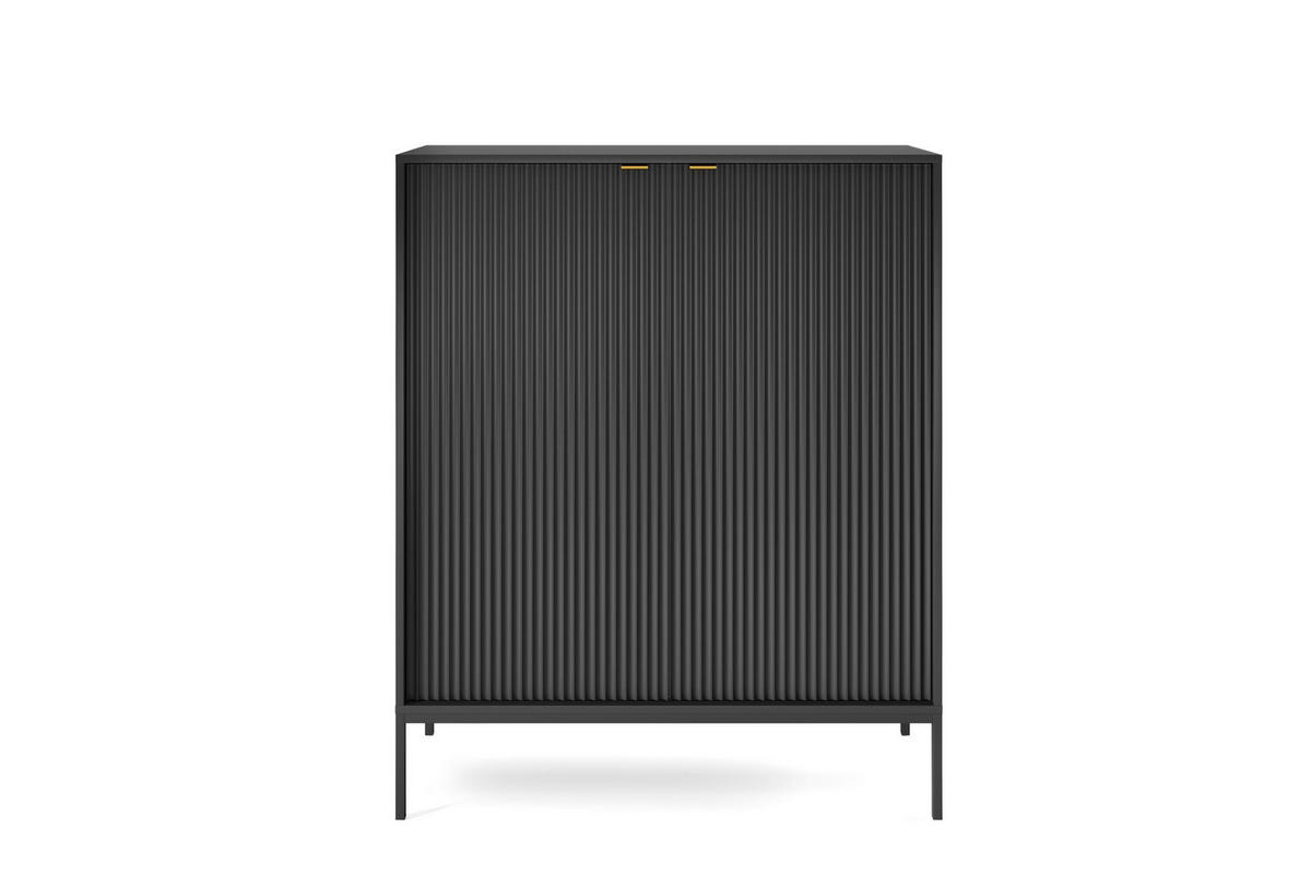 SIDEBOARD SCHWARZ - Schwarz, Holzwerkstoff (104/125/39cm) - FURNLUX