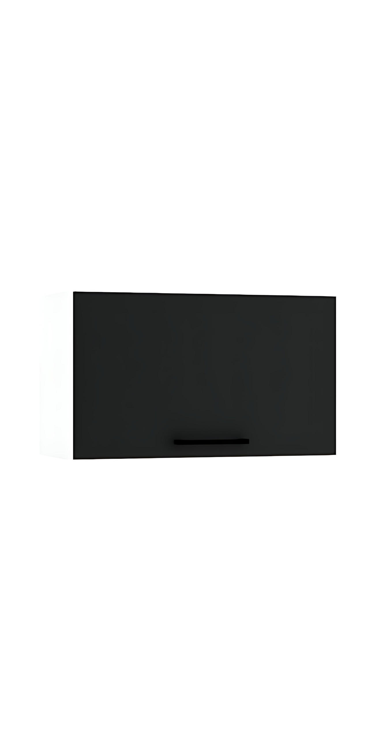 HÄNGESCHRANK W60OKGR - Morvex - Zeitlose Küchen Eleganz - Schwarz, Holzwerkstoff/Metall (60/36/30cm) - ROYAL24_MARKT