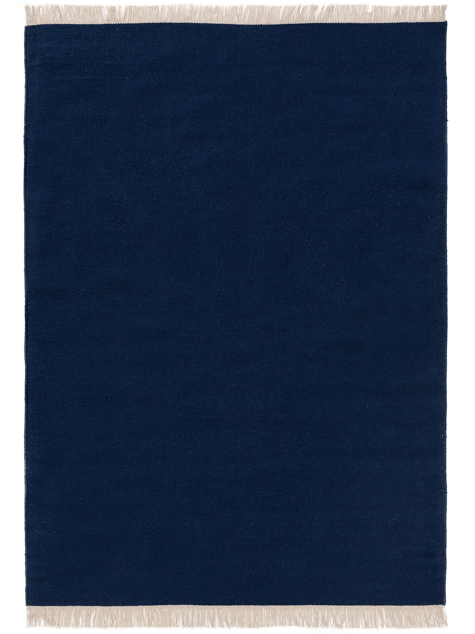 WOLLTEPPICH Liv Dunkelblau 60x100 cm - Dunkelblau, Textil (60/100cm) - benuta Pop