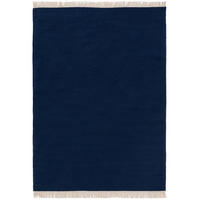WOLLTEPPICH Liv Dunkelblau 60x100 cm - Dunkelblau, Textil (60/100cm) - benuta Pop