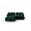 MODULARES-ECKSOFA links Bellis aus Samt flaschengrün 3 Sitzplätze - Grün, Textil (157/191cm) - Micadoni