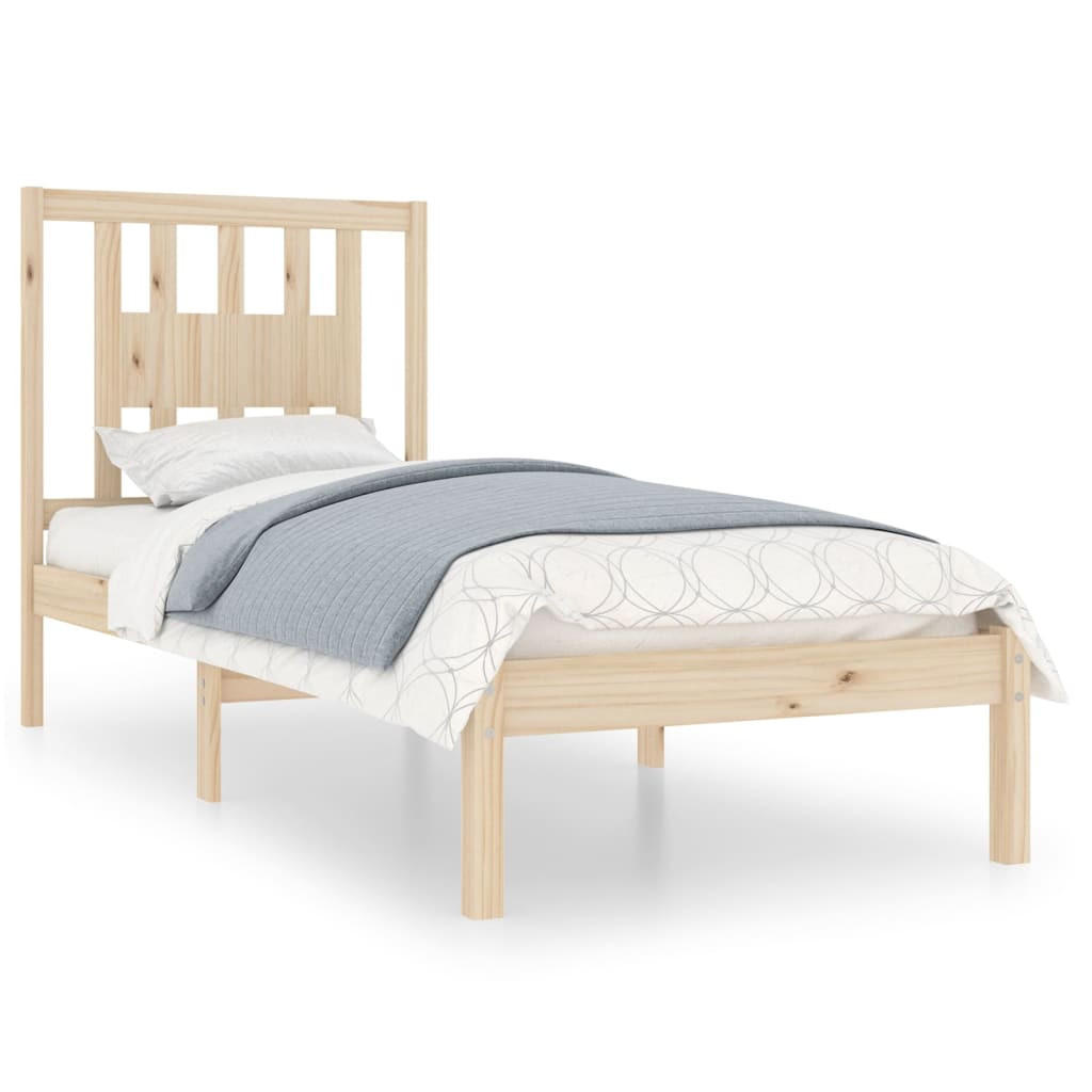 BETT Korn 100/205.5 cm - Braun, Holz (90/200cm) - Nettlife