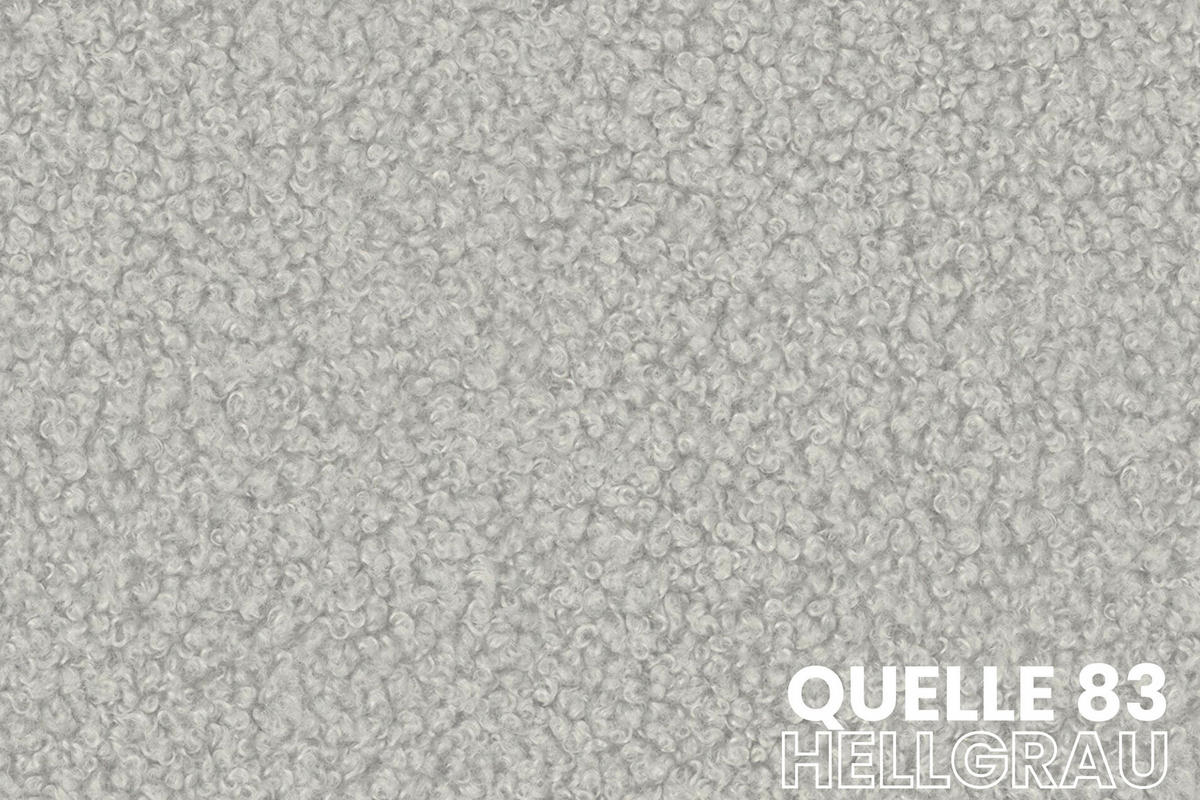 ECKSOFA TOCO L 240x145 cm in Boucle Hellgrau links - Anthrazit, Holz/Holzwerkstoff (240/145cm) - Deine Möbel 24