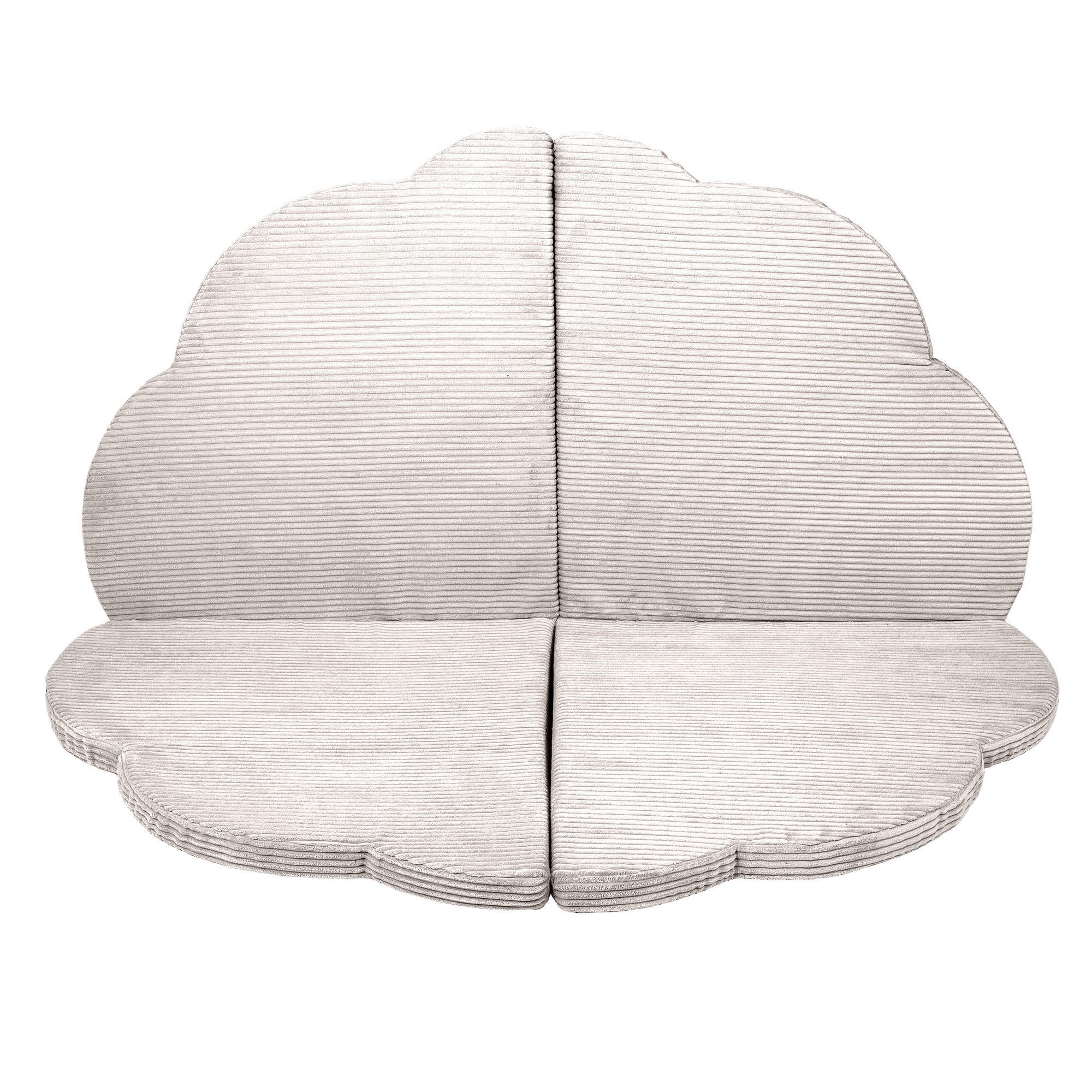 SPIELMATTE für Kinder, Wolke, Aesthetic, Ecru - Ecru, Textil (160/160cm) - MeowBaby