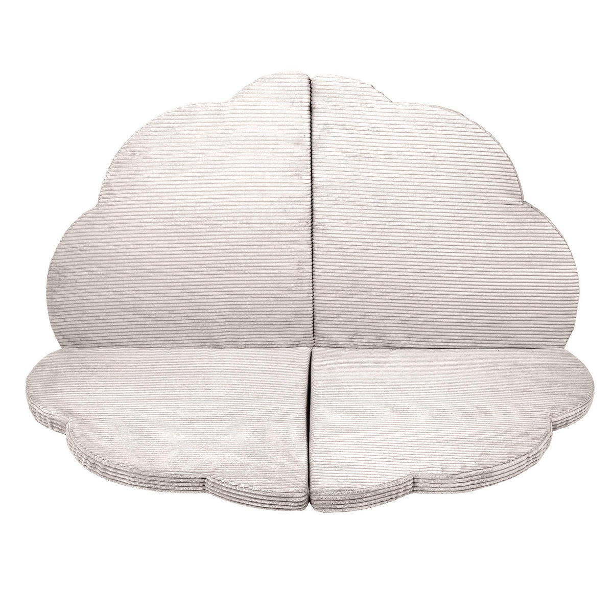 SPIELMATTE für Kinder, Wolke, Aesthetic, Ecru - Ecru, Textil (160/160cm) - MeowBaby