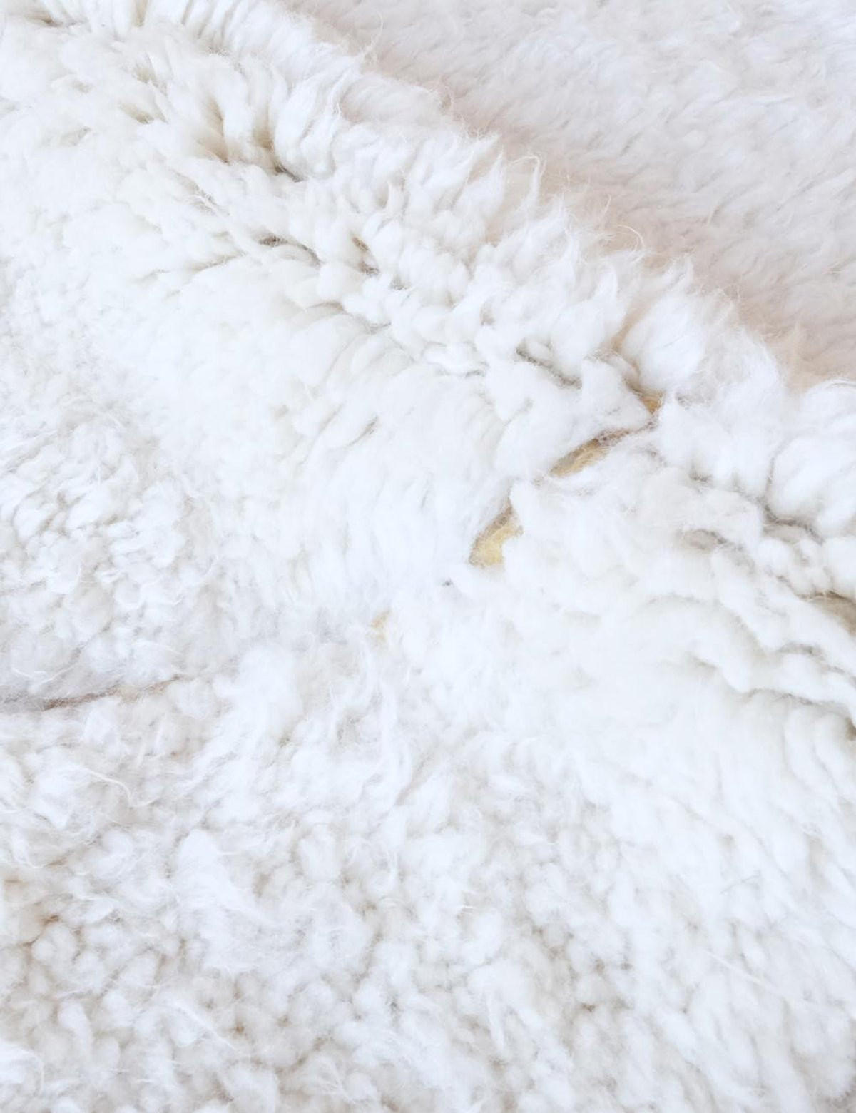 BERBERTEPPICH weich Wolle 128x 188 cm - Weiß, Naturmaterialien (128/188cm) - AFK Living