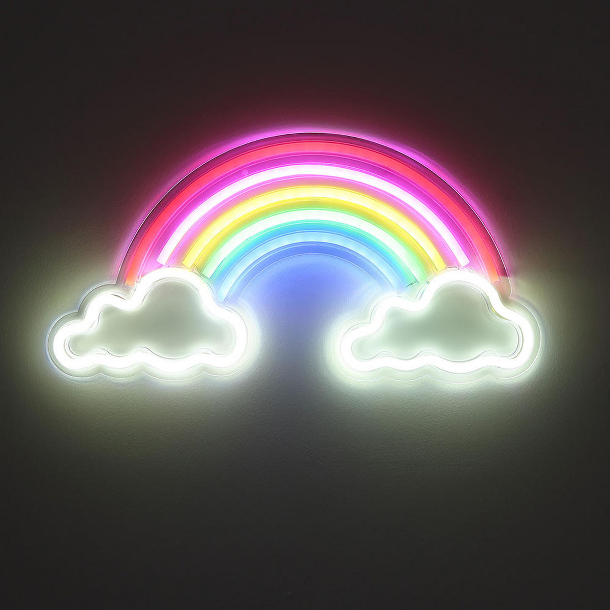 LED KINDERWANDLEUCHTE RAINY Klar Kunststoff - Multicolor, Kunststoff (20/1.6/40cm) - Globo Lighting