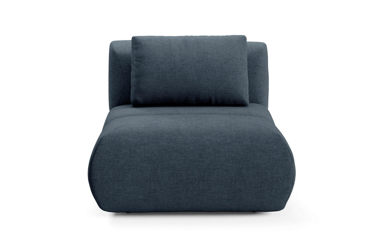 SESSEL ATOMO, Modern Polstersessel Loungesessel, Chenille-Stoff Blau - Blau, Holz/Metall (98/82/134cm) - MASSENO