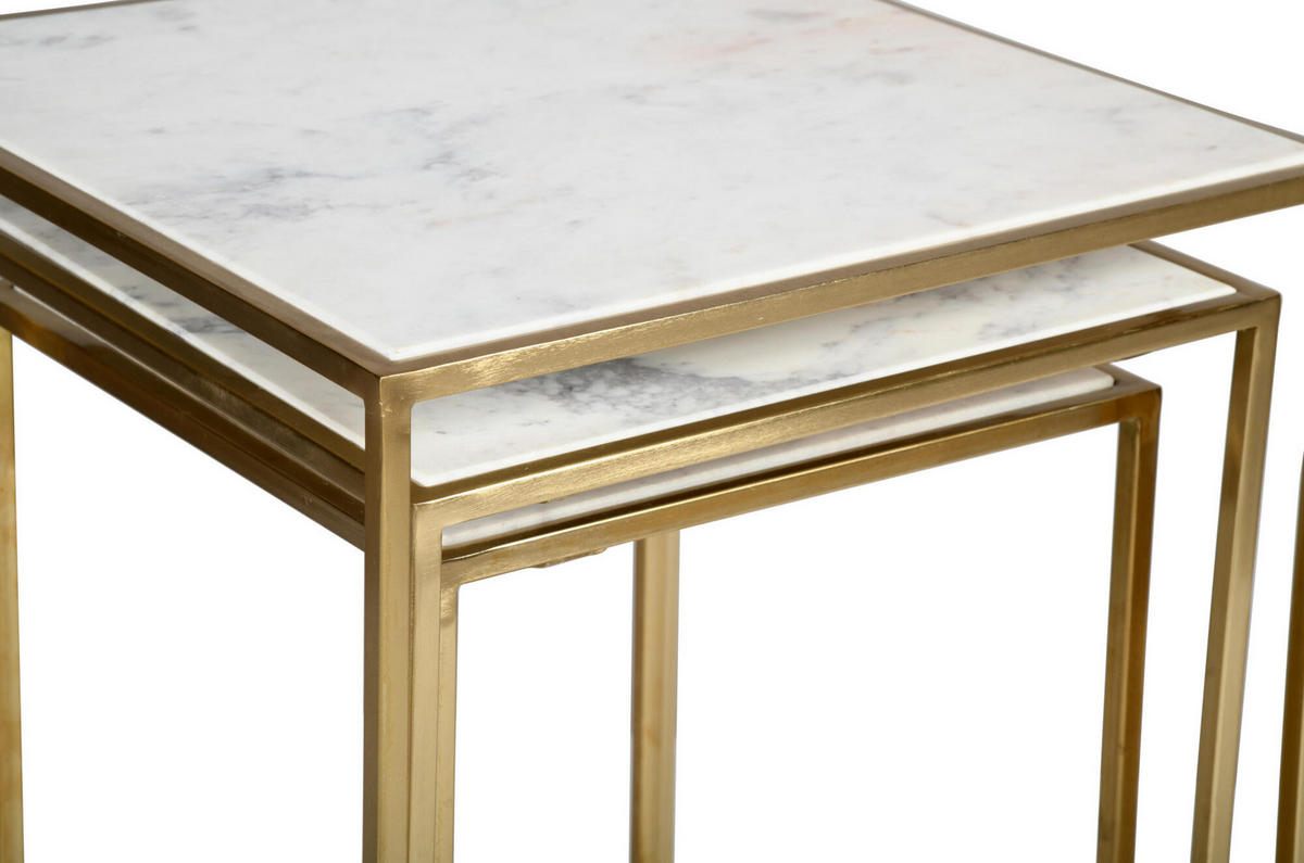 BEISTELLTISCH AVOLA Gold 46x46x66 cm - Goldfarben, Metall (46/46/66cm) - FURNLUX