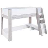 HOCHBETT Bente 90 x 200 cm - Eichefarben/Weiß, Holzwerkstoff (90/200cm) - arthur berndt