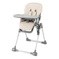 KINDERHOCHSTUHL mit Liegebereich beige - Beige, Kunststoff (80/98/58cm) - COSTWAY