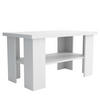 COUCHTISCH LAURA 90/50/45 cm Weiß - Weiß, Holzwerkstoff (45/90/50cm) - MASSENO
