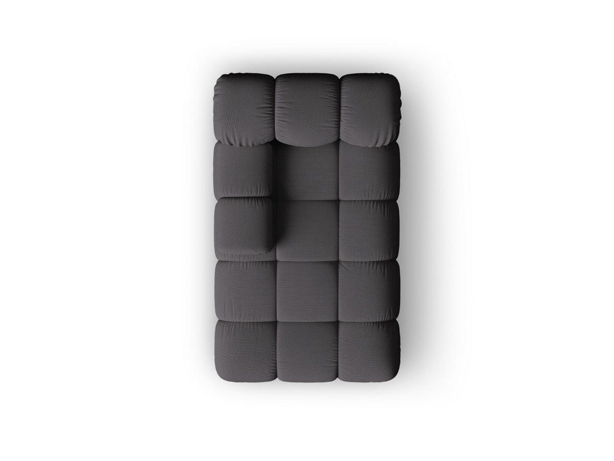 CHAISELONGUE links Bellis aus 3D-Stoff Expresso - Graubraun, Textil (94/70/155cm) - Micadoni