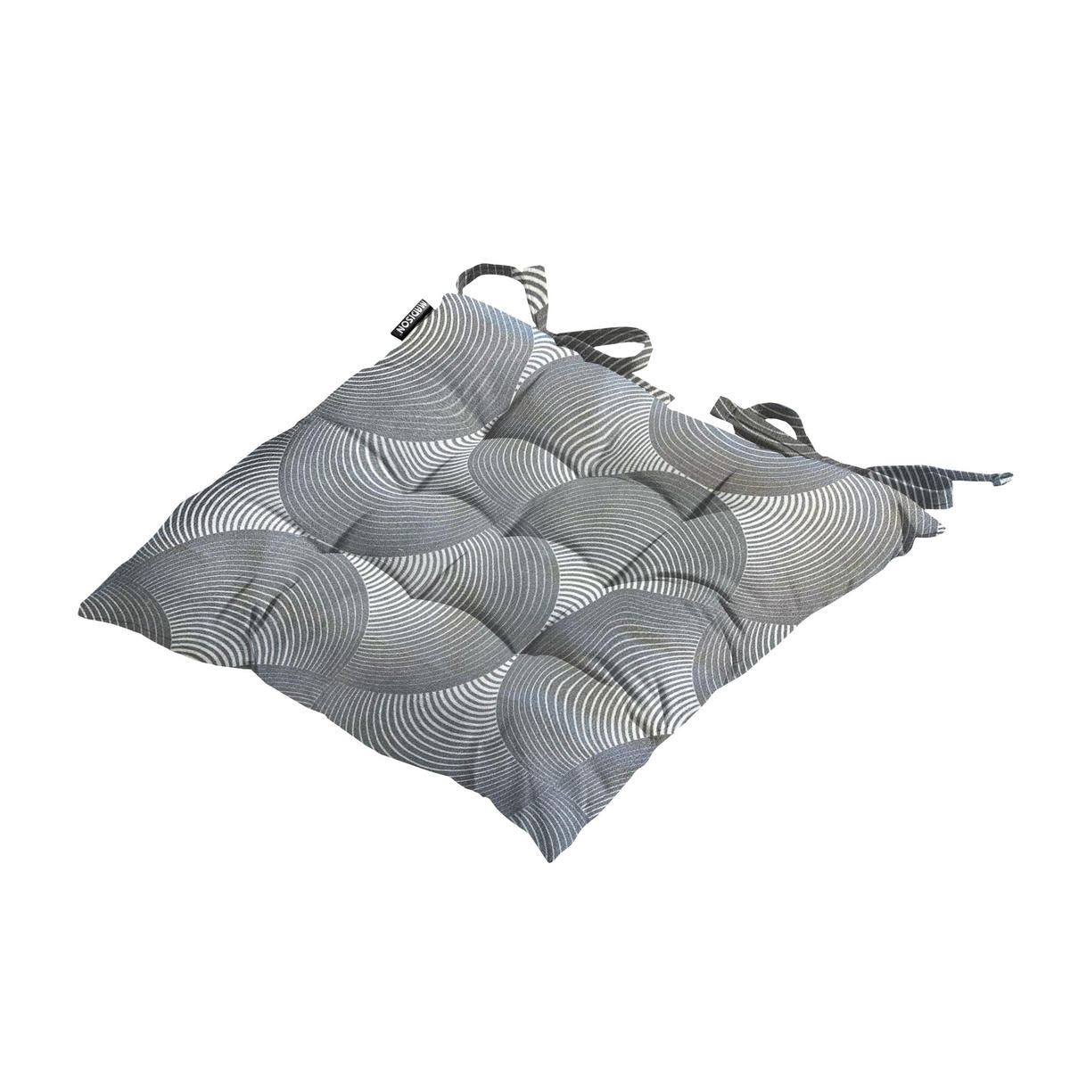 SITZKISSEN Napels - Grau - 46/46/8 cm - 4er-Set - Grau, Textil (46/8/46cm) - Madison