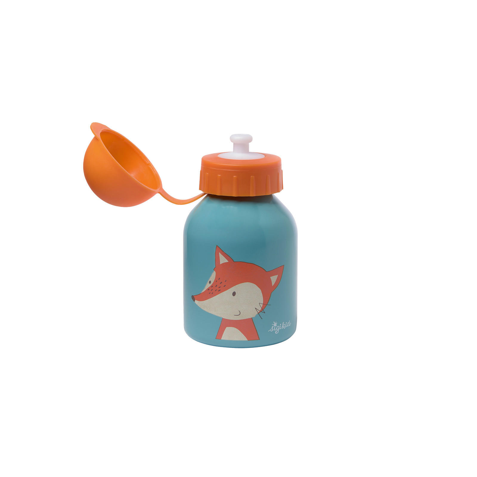 TRINKFLASCHE Fuchs, blau 250 ml - Blau, Kunststoff (0.25L) - Sigikid