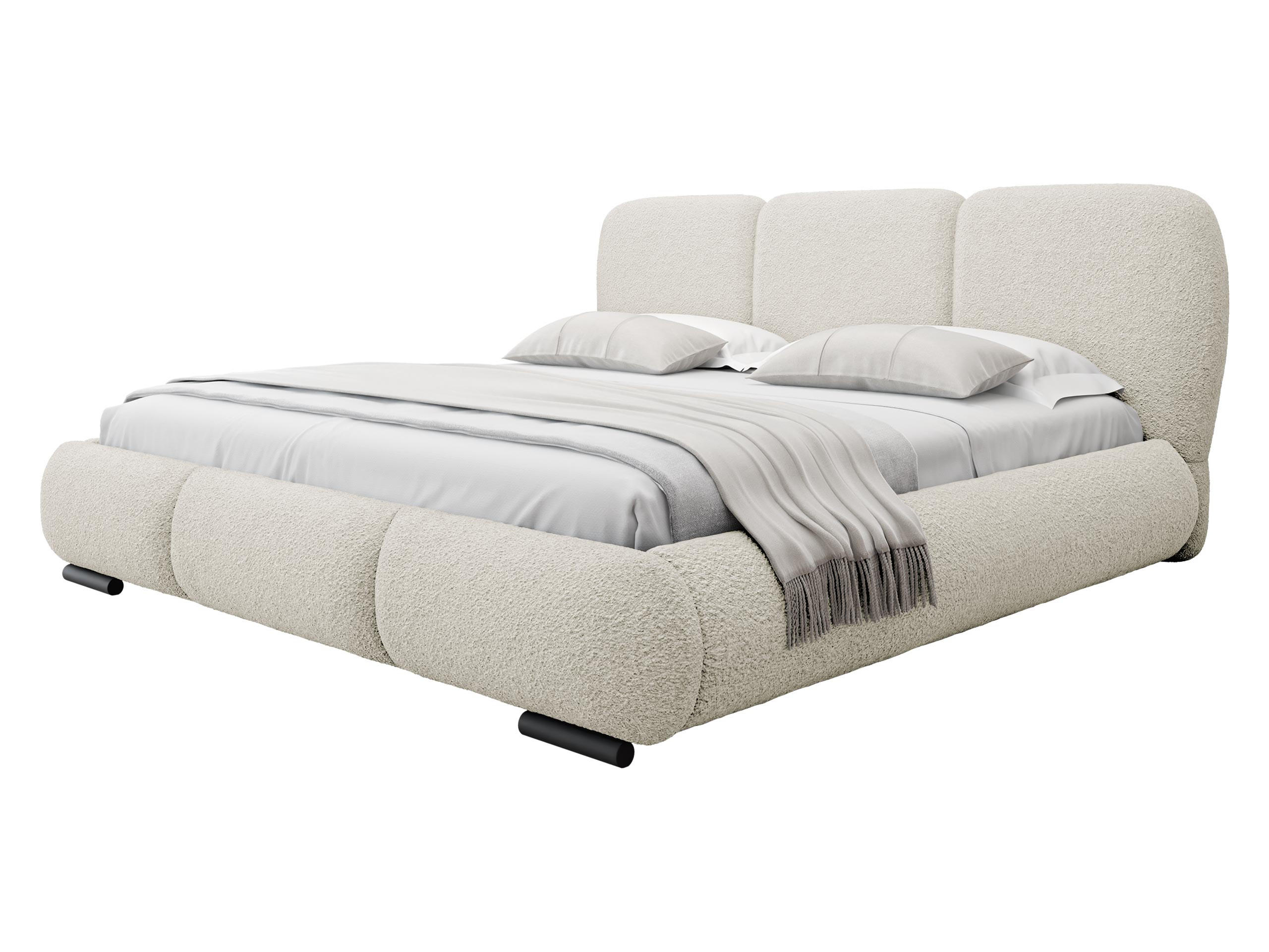 POLSTERBETT Rosa - Eichefarben/Creme, Holz/Textil (160/200cm) - MIRJAN24