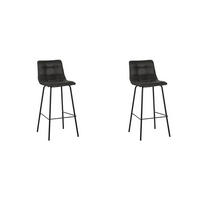 BARHOCKER Bistro Grau 51/44/115 cm 2er-Set - Grau, Textil (44/115/51cm) - LABEL51