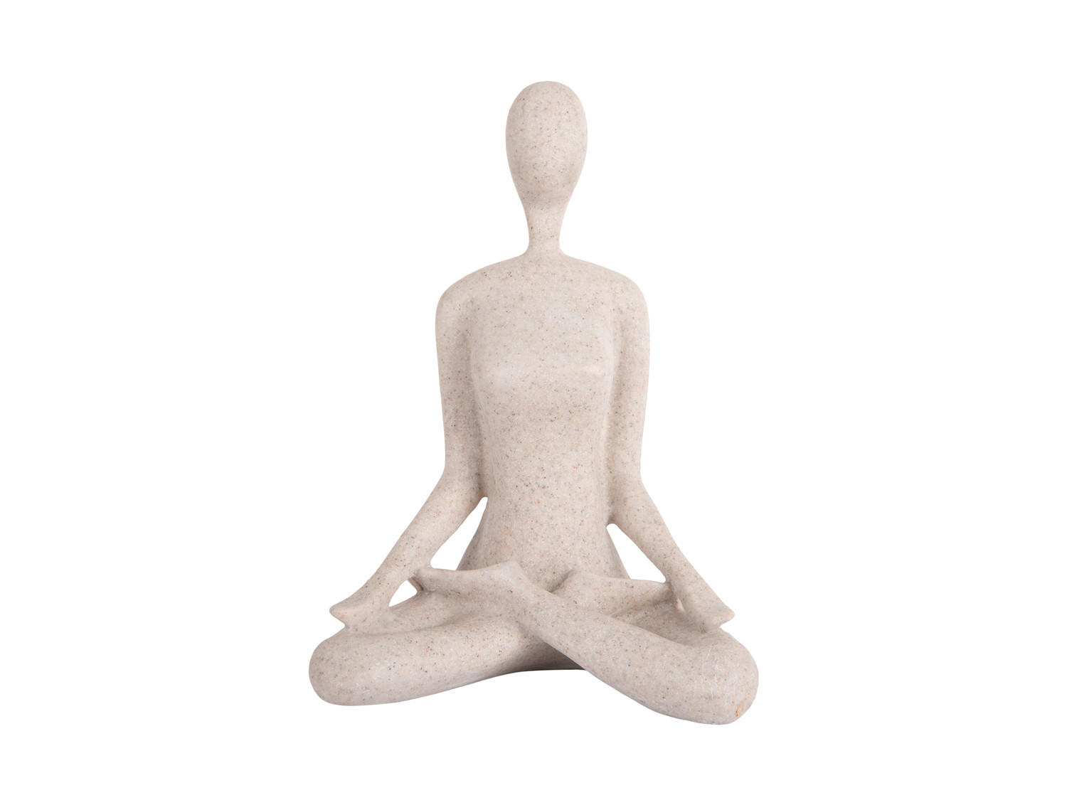 BILD Statue Open Lotus Grau 15/11/21 cm - Grau, Kunststoff (11/21/15cm) - Present Time