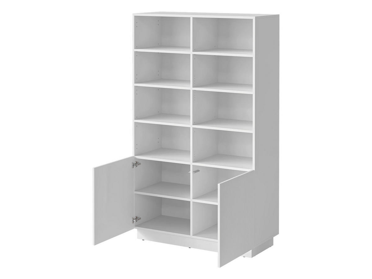 STANDREGAL Liverti 2D - Schwarz/Weiß, Holzwerkstoff/Kunststoff (100/173/42cm) - MIRJAN24