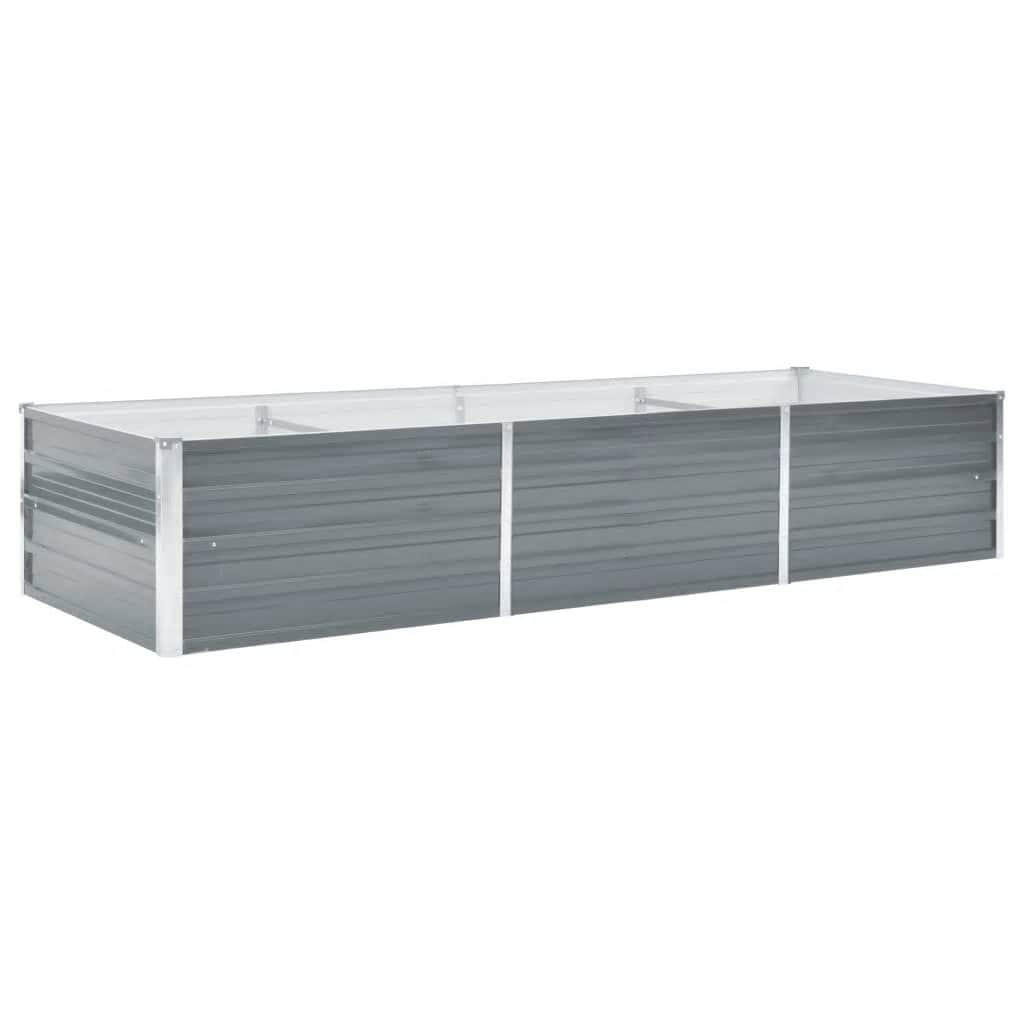 vidaXL Hochbeet Grau 80x45x240 cm